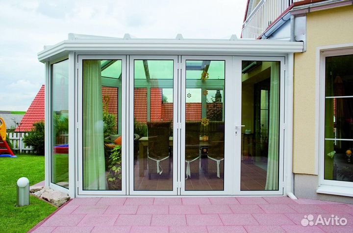 Остекление беседки холодное