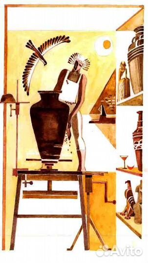 Кот сидящий (керамический)