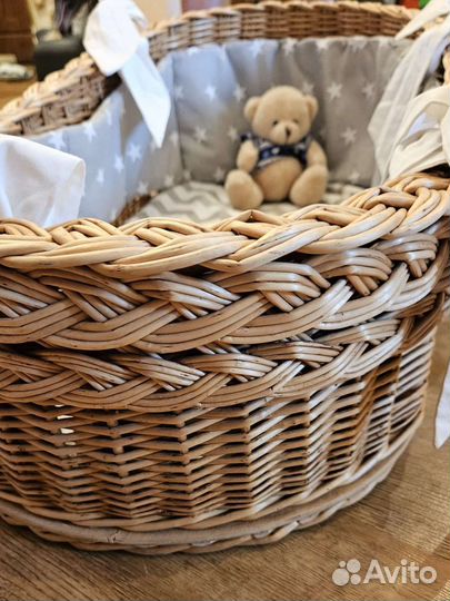 Кокон плетёная люлька для младенца (натур. лоза)