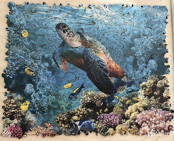 Деревынный пазл Черепаха