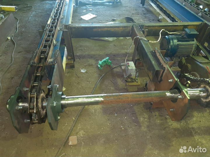 Эстакада подачи круглого Леса Бревен