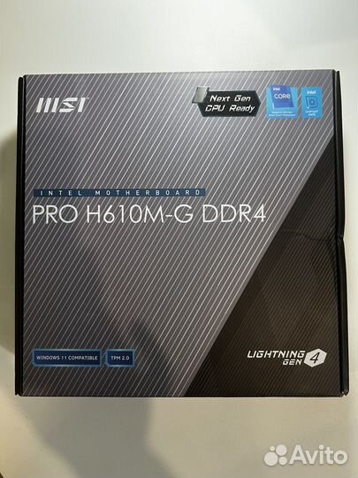 Материнская плата H610M-G DDR4 (новая)