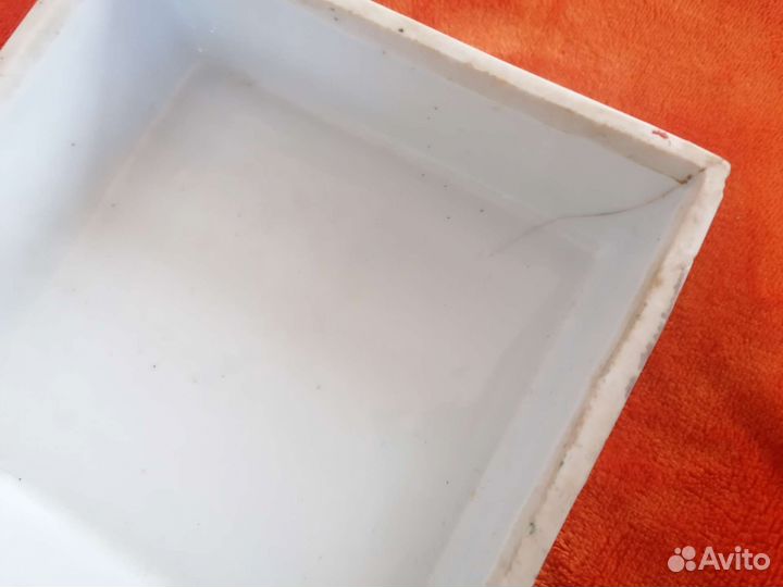 Шкатулка фарфор старый Китай