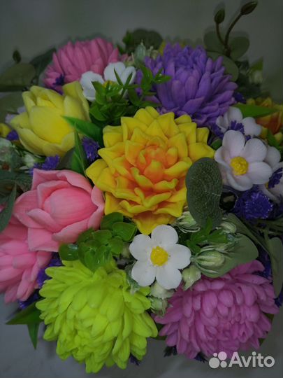 Букет из мыла ручной работы