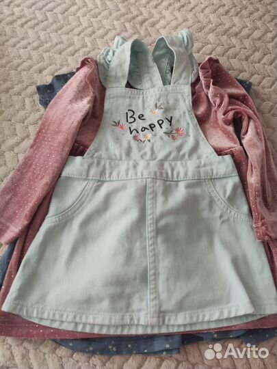 Детские вещи пакетом на девочку 74-80- 86
