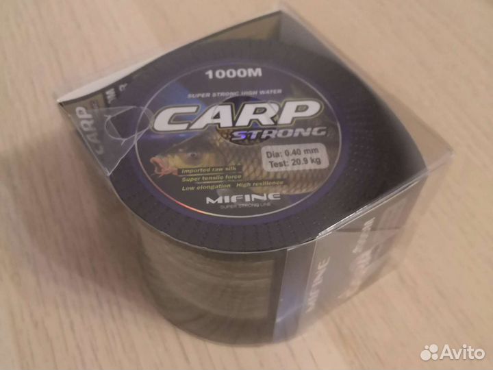 Леска карповая тонущая 1000м Mifine Carp Strong