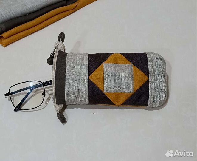 Футляр для очков, пэчворк