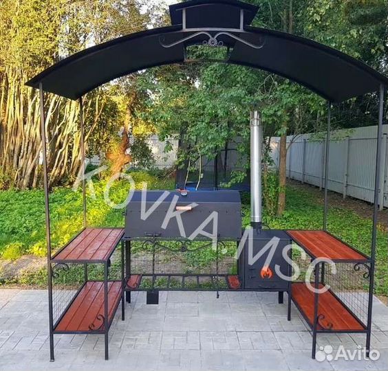 Беседка с мангалом