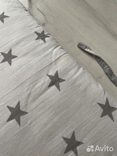 Бортики, балдахин и подушка в детскую кроватку