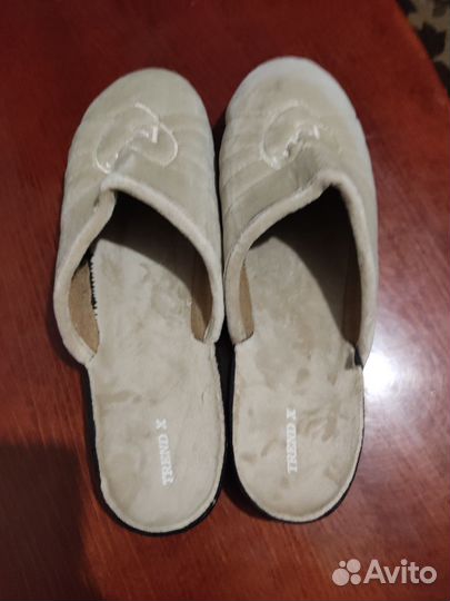 Женские велюровые тапочки, 41 размера