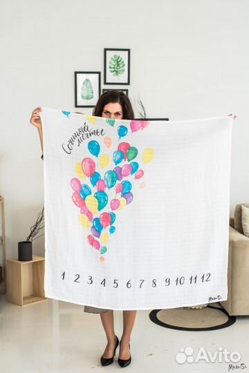 Муслиновая пеленка (фотопеленка) Mamsi