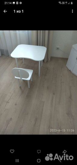 Детский столик со стулом