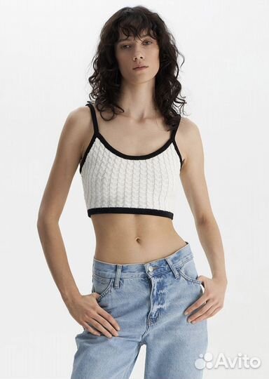 Кроп топ вязаный Lime M/L