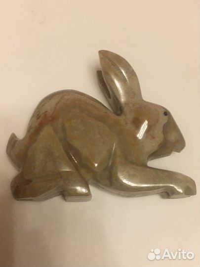 Статуэтка заяц из оникса Винтаж