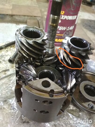 Шестерни Торсен ауди