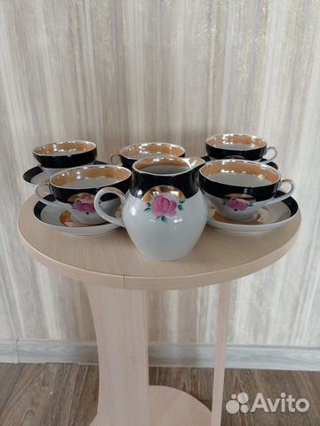 Чайный сервиз СССР дулево Астра в медальоне