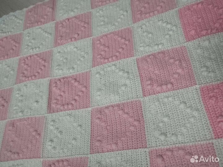 Плед детский вязаный ручная работа