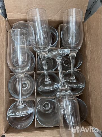 Бокалы для дачи/вечеринки набор 16 шт стекло