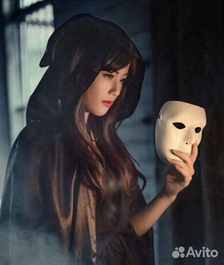 Маски пластиковые на Новый год, Хеллоуин