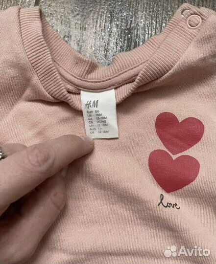 Детский свитшот/толстовка на девочку HM