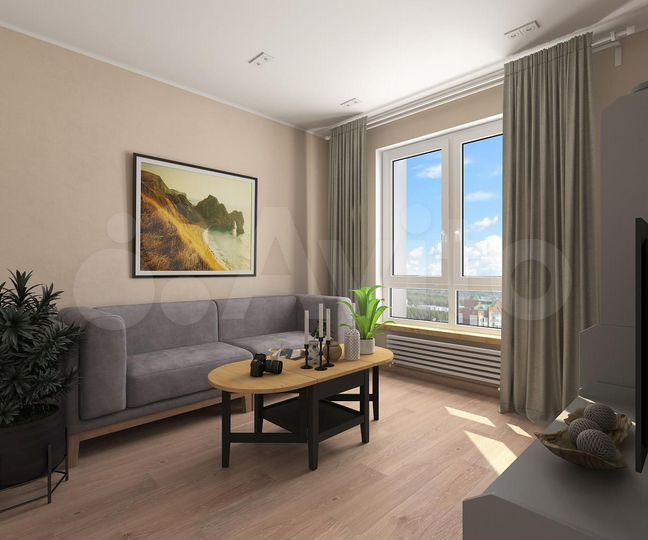 2-к. квартира, 43,8 м², 19/25 эт.