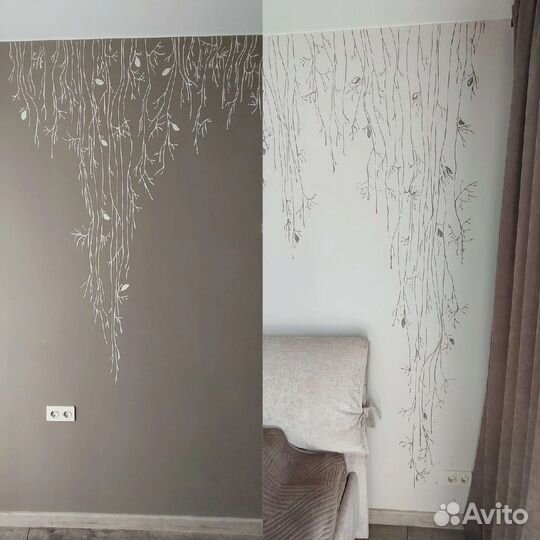 Роспись стен/декоративная штукатурка