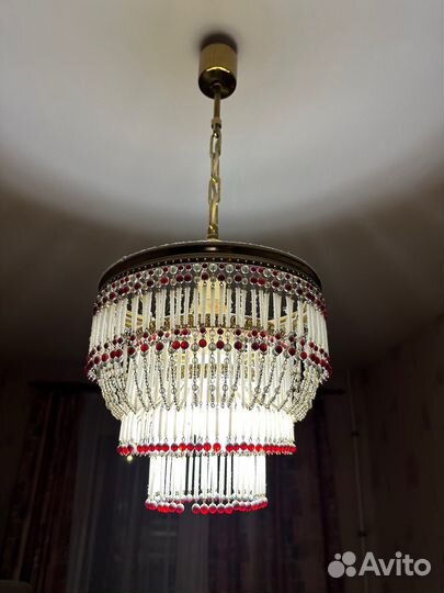 Люстра винтажная чехословакия