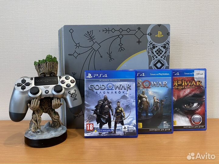 Sony PS4 Pro God Of War Edition / Полный комплект