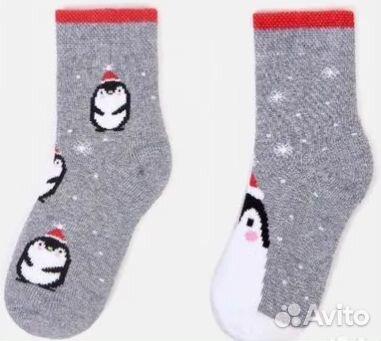 Новые теплые носки для новорожденного