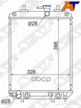 Радиатор Toyota Passo 04-10 / Daihatsu Boon 04-10