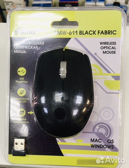 Мышка беспроводная RMW-611 черная