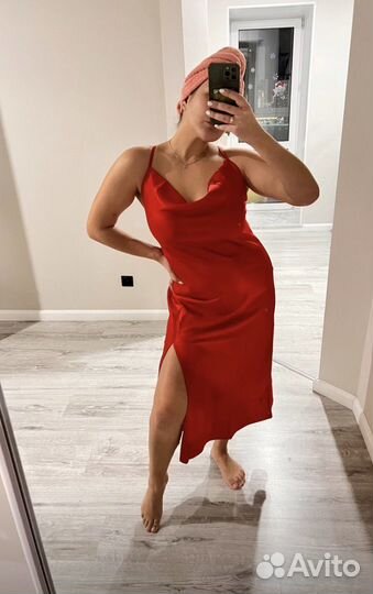 Платье новое комбинация из шелка