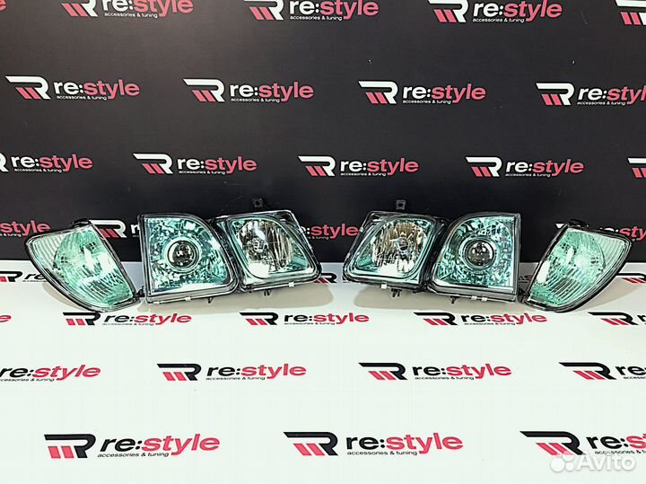 Фары Lexus LX470 Ксенон Зеленые