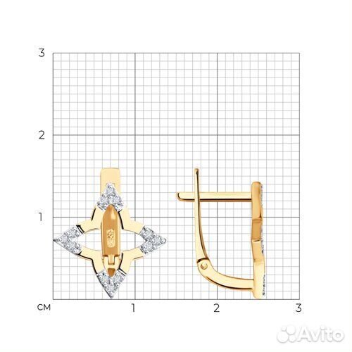 Серьги sokolov из золота, 0200578