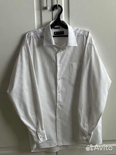 Мужская рубашка белая 50-52