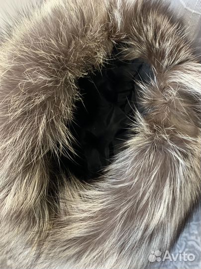 Шапка из меха чернобурки, чернобурка