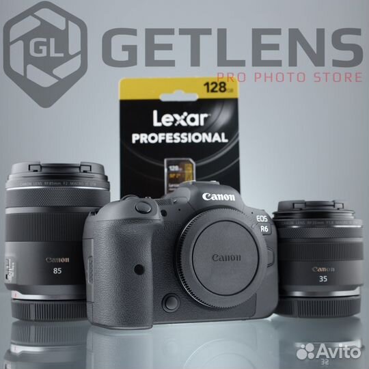 Canon R6 + RF 35 1.8 + RF 85 2.0 + Lexar 128GB