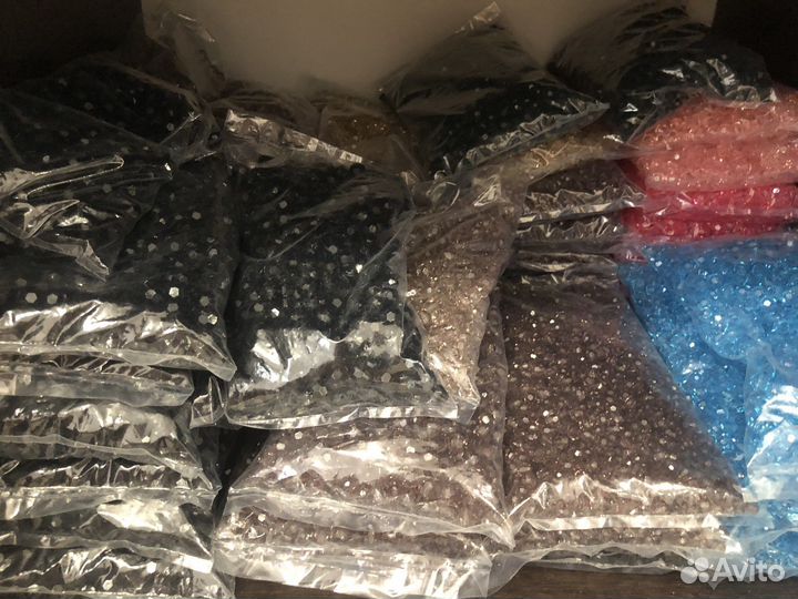 Акриловые бусины 500гр 10мм 8мм