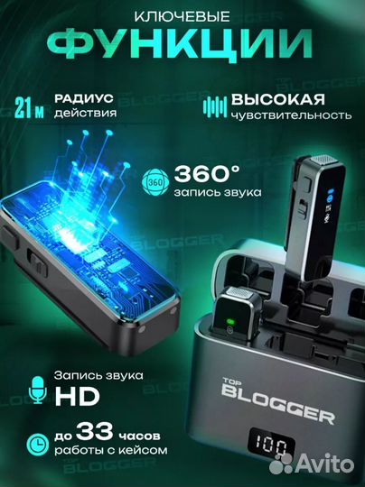 Беспроводной петличный микрофон для iPhone