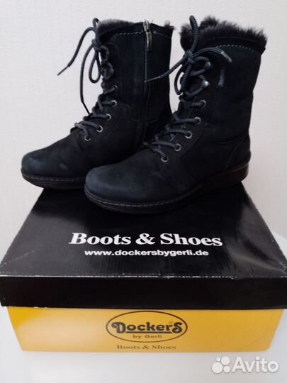 Ботинки женские зимние 36разм.б/у Dockers