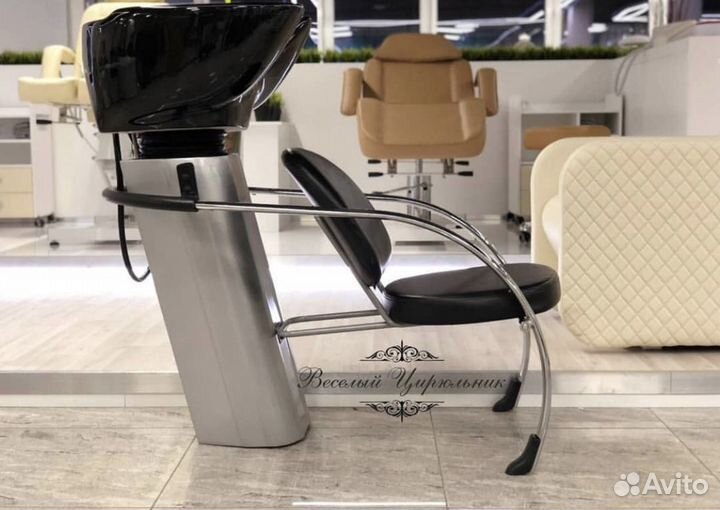 Парикмахерская мойка с глубокой раковиной