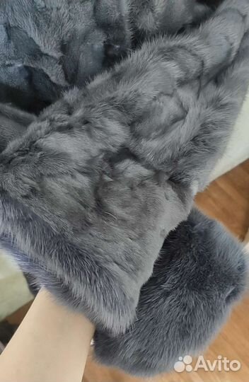 Шуба норковая, торг; шуба из голубой норки