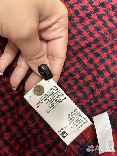 Рубашка для мальчика 122 uniqlo