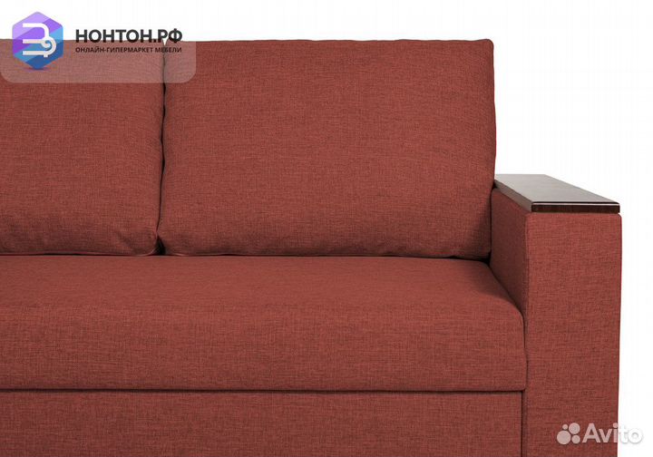 Диван угловой дельфин Тайлер терракотовый