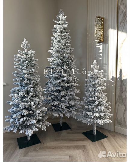 Ель искусственная литая заснеженная