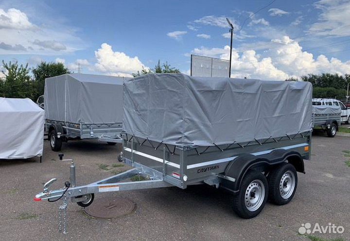 Прицеп Спутник Дв. 2,5х1,3х1,0м с подрамником