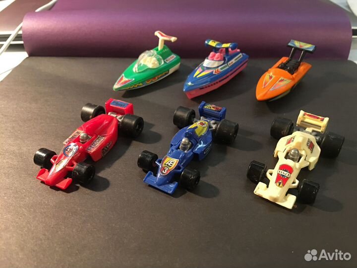 Киндер-Сюрпризы 90-тых: Болиды и Катера