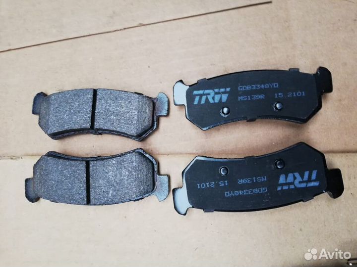 Колодки тормозные TRW Daewoo Chevrolet GDB3348