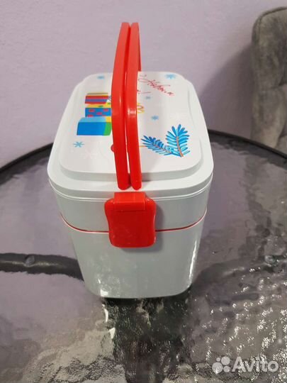 Контейнер ланчбокс трехъярусный разборный