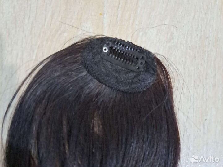 Накладная челка, черная